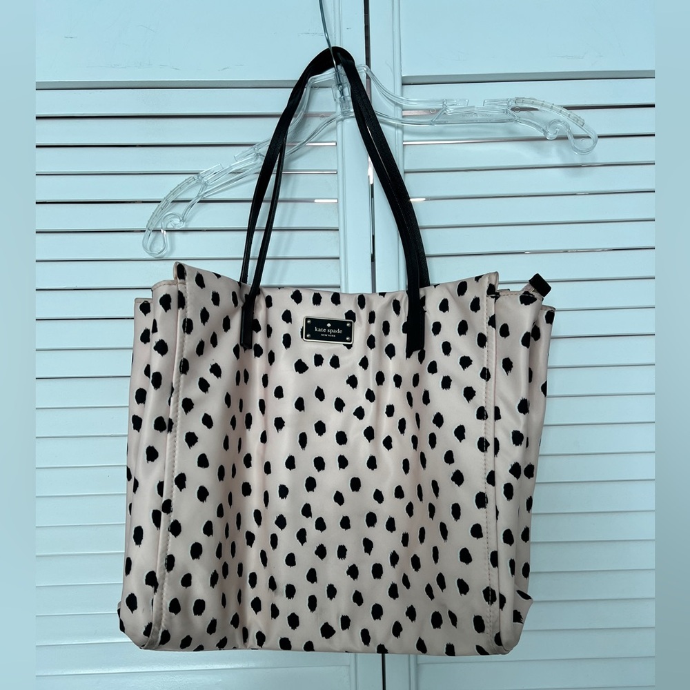 Kate Spade Pink & Black Tote Bag